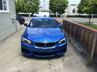 Wearing the Estoril blue well